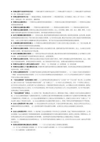 刑事证据学简答题综合