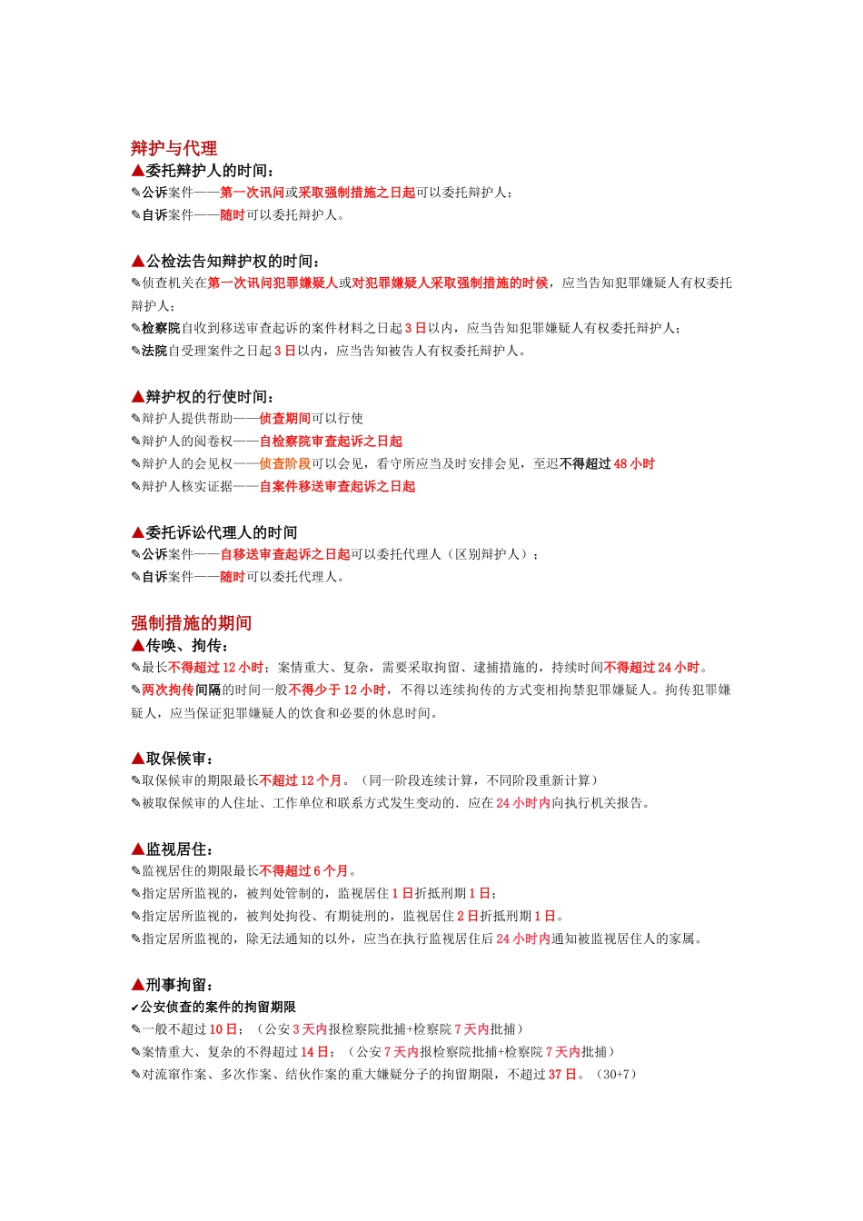 刑诉期间总结表_第1页