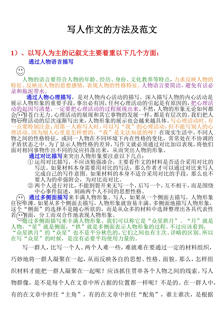 写人作文的方法及范文_第1页