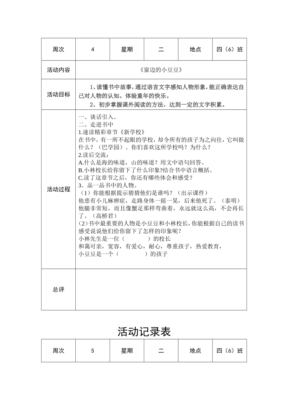 兴趣小组活动记录4_第2页