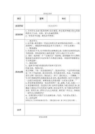 兴趣小组活动记录4