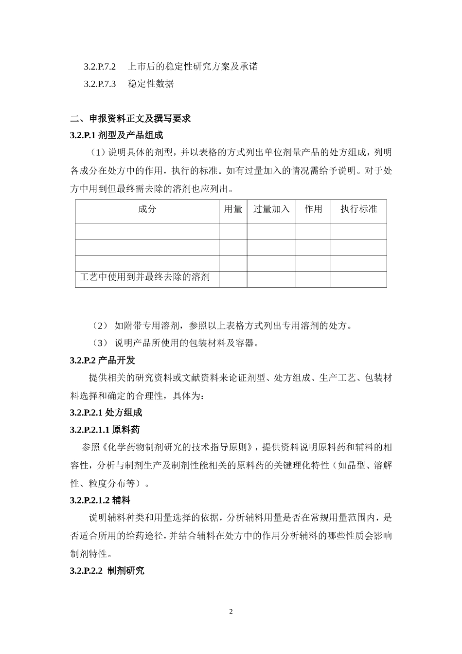 制剂-CTD格式申报资料撰写要求_第2页