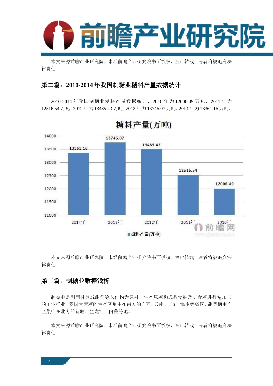 制糖行业市场发展现状以未来发展前景分析_第2页