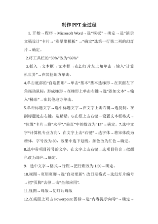 制作PPT全过程