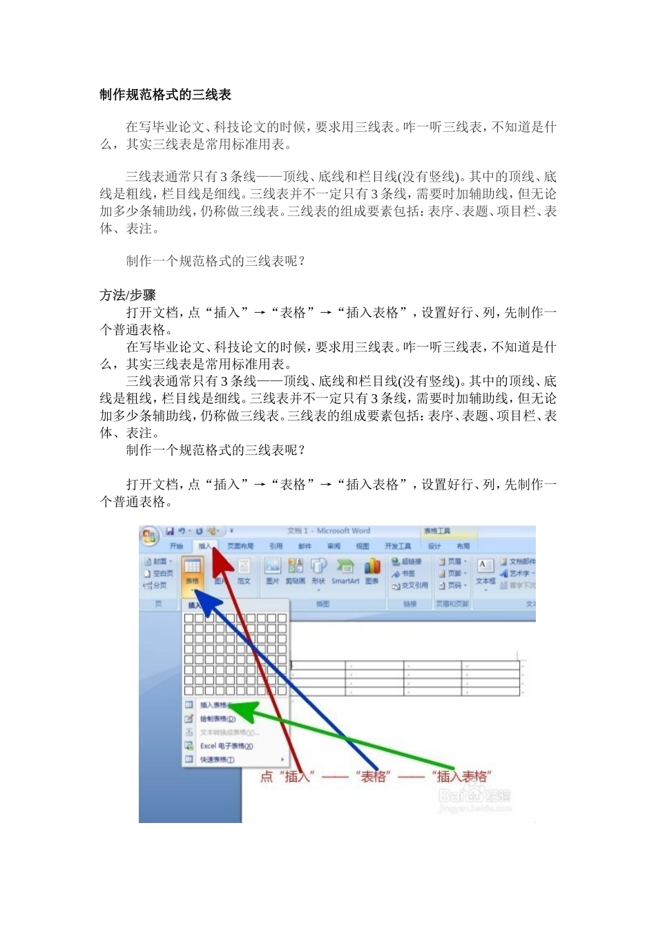 制作规范格式的三线表_第1页