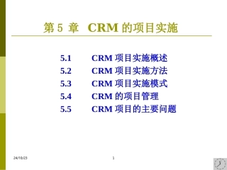 CRM项目实施概述