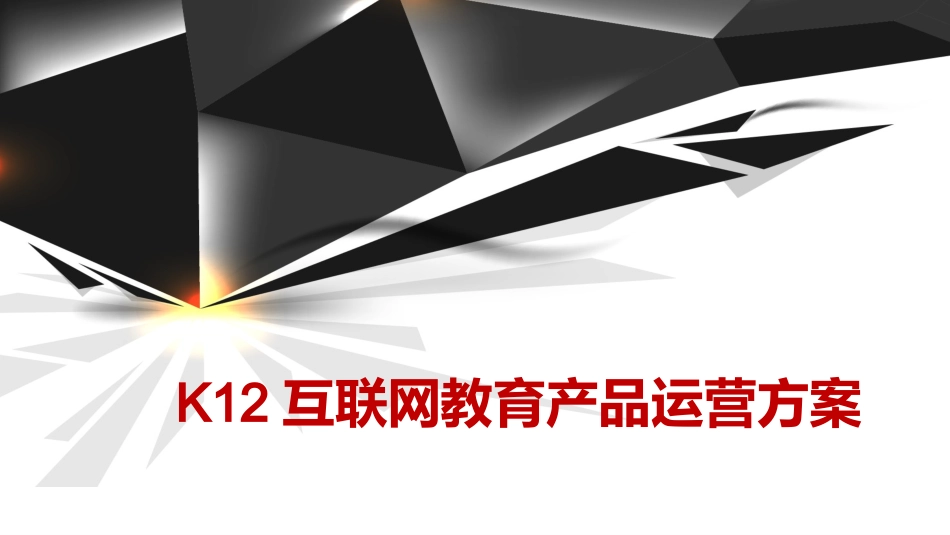 K12互联网教育产品运营规划方案_第1页