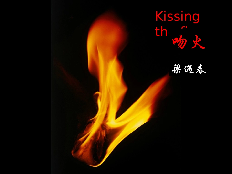 KissingtheFire吻火_第1页