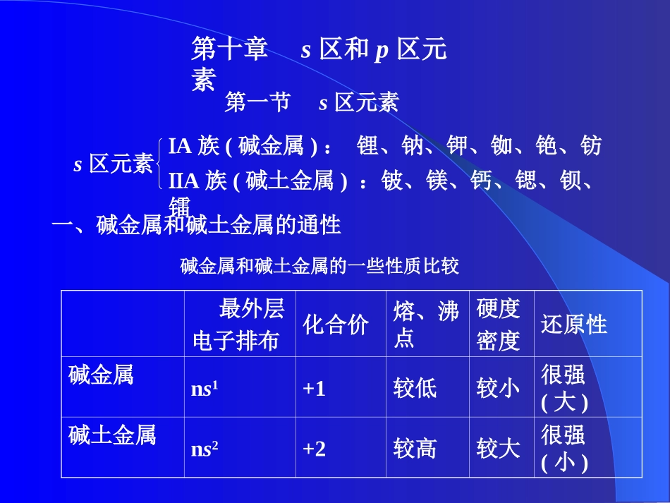 s区和p区元素_第1页