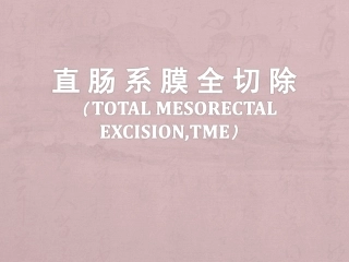 TME直肠癌全系膜切除术