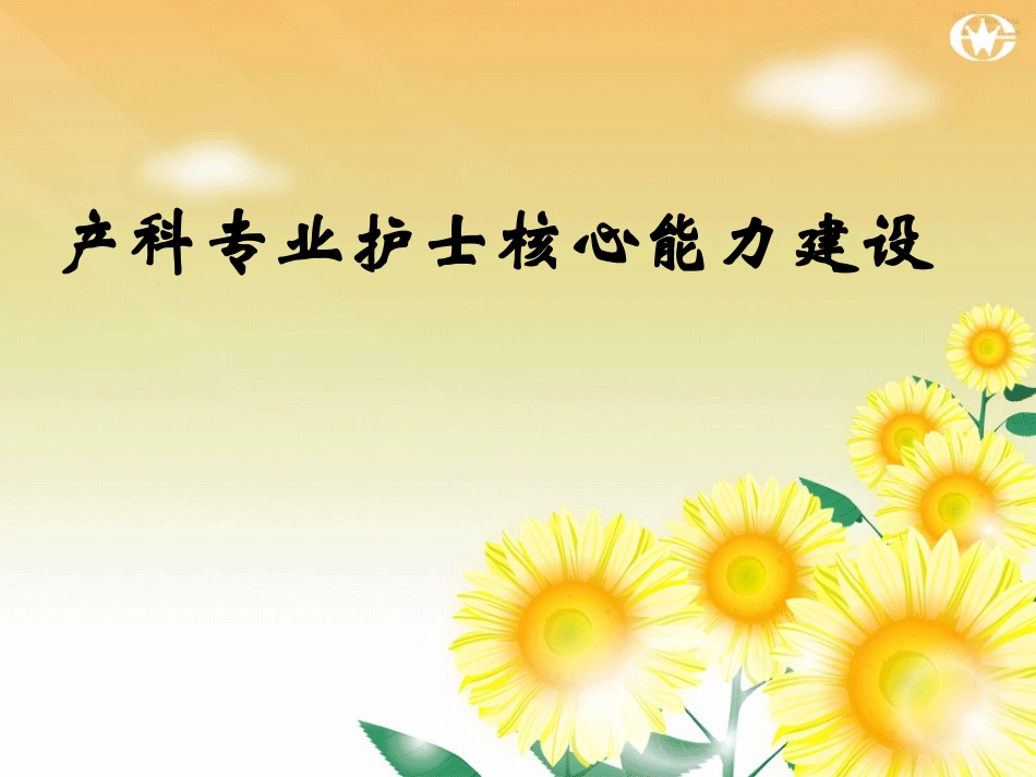 产科专业护士核心能力_第1页