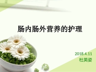 肠内肠外营养护理