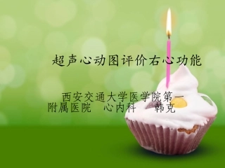 超声心动图评价右心功能