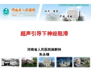 超声引导下神经阻滞