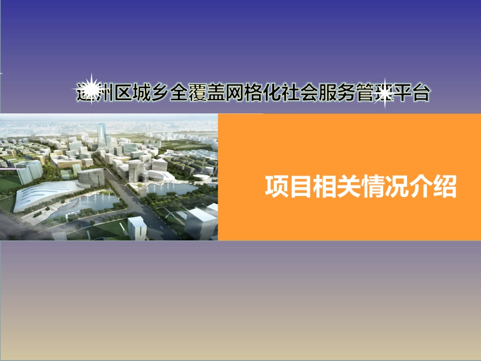 城乡全覆盖网格化社会服务管理平台项目介绍_第1页