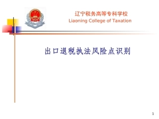 出口退税执法风险点识别概要