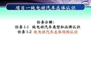 纯电动汽车整体结构认识