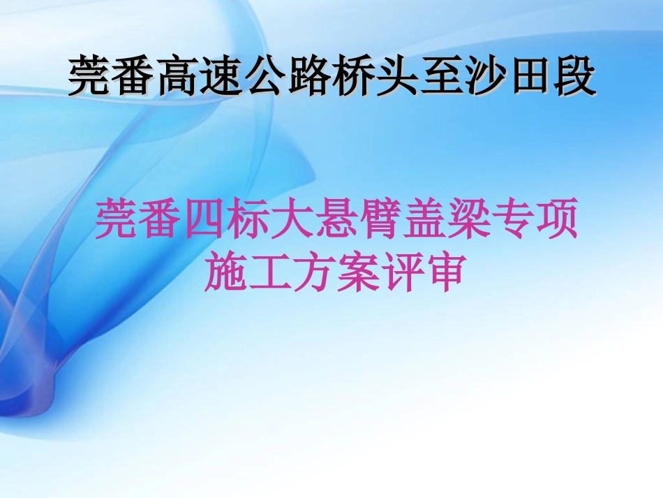 大悬壁盖梁专项施工方案评审会_第2页