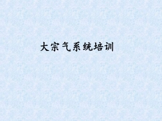 大宗气系统培训