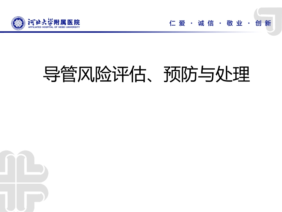 导管风险评估预防和处置_第1页