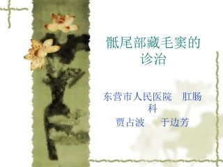 骶尾部藏毛窦的诊治