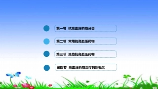 第二十五章抗高血压药