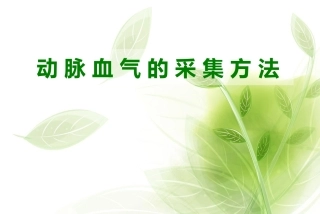 动脉采血操作技术