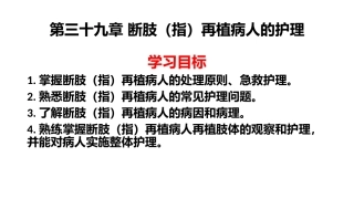 断肢指再植病人的护理