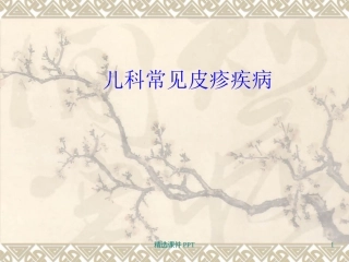 儿科常见的皮疹疾病及鉴别诊疗课件