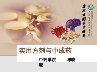 方剂和中成药发展概论