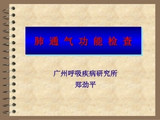 肺通气功能检查