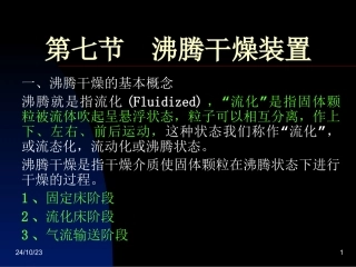 沸腾干燥装置