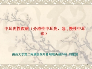 分泌性中耳炎急慢性中耳炎