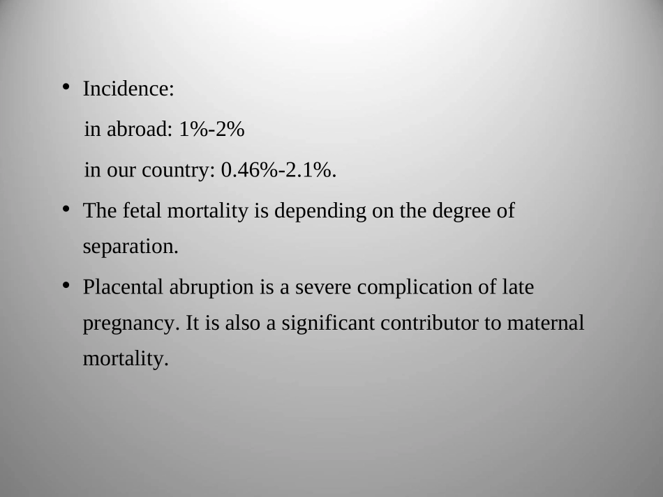 妇产科学课件胎盘早剥英文版_第3页
