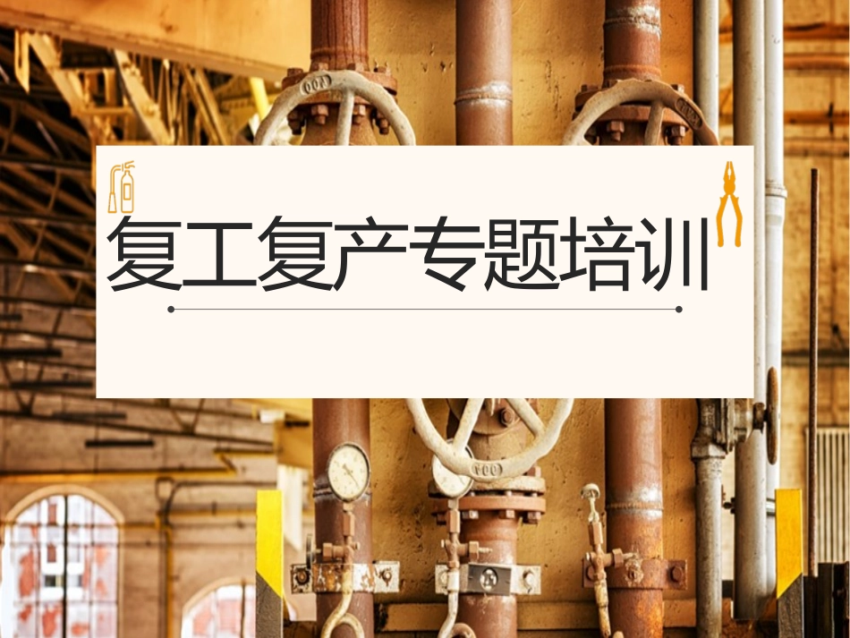 复工复产专题培训_第1页