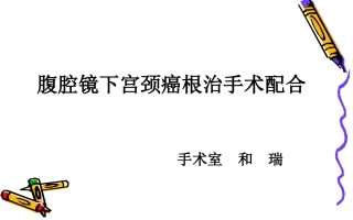 腹腔镜下宫颈癌根治术