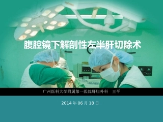 腹腔镜下解剖性左半肝切除术讲诉