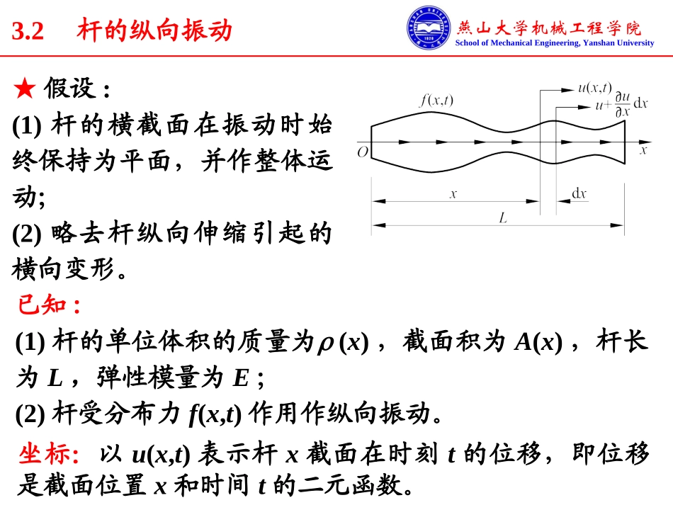 杆的纵向振动和轴的扭转振动_第1页