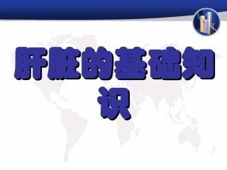 肝脏的基础知识讲解