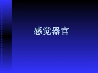 感觉器官的功能课件