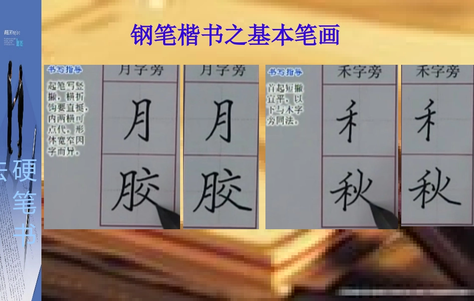 钢笔硬笔书法基本笔画偏旁部首和间架结构及变化_第2页