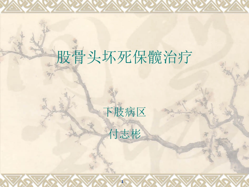 股骨头骨坏死保髋治疗_第1页