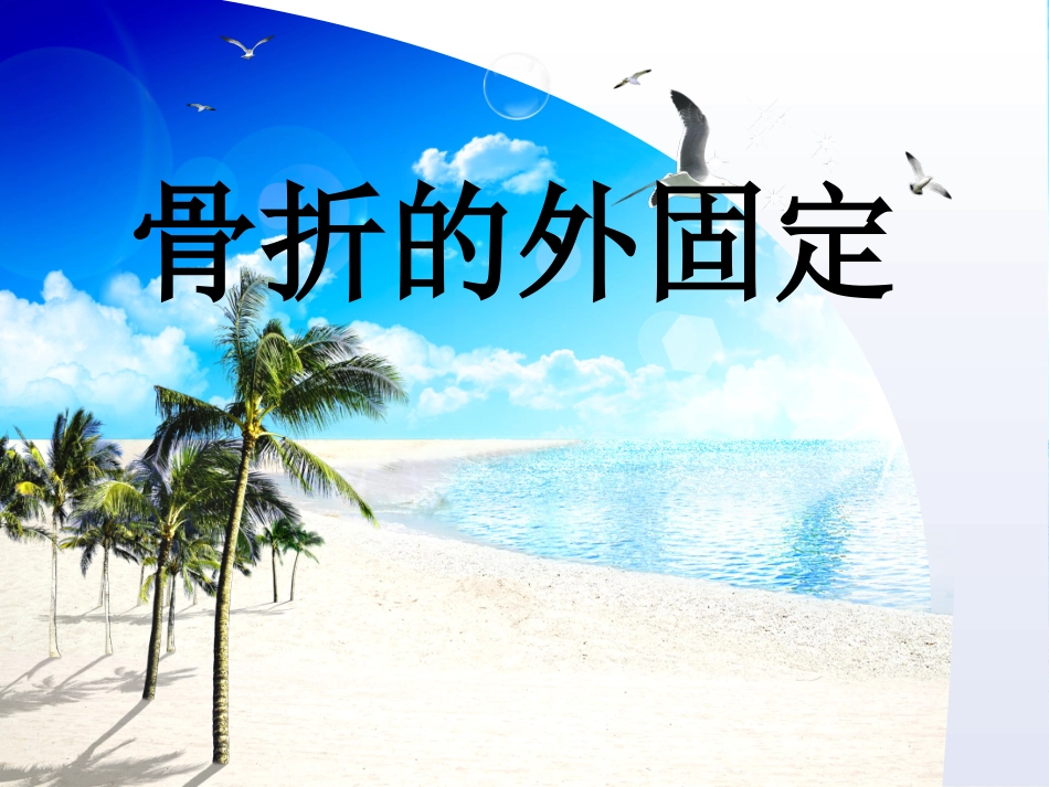 骨折的外固定_第1页