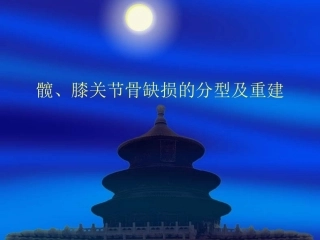 关节置换骨缺损分类
