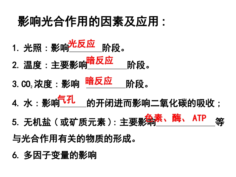 光合作用曲线及点的变化专题_第2页