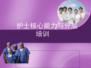护士核心能力和分层培训简版