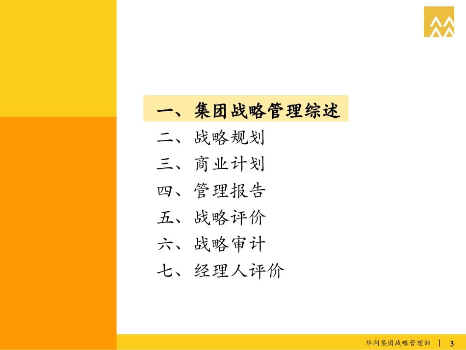 华润企业战略规划和战略管理报告_第3页
