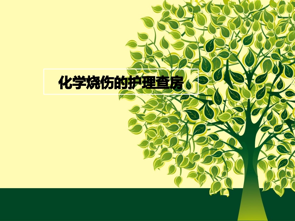 化学烧伤的护理查房_第1页