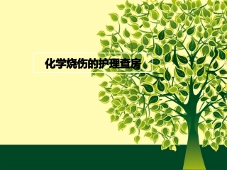 化学烧伤的护理查房
