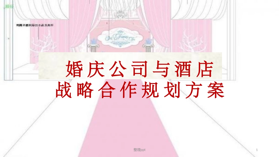 婚庆公司和酒店战略合作规划方案_第1页